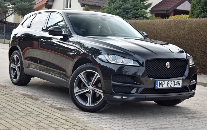 Jaguar F-Pace cena 110999 przebieg: 151000, rok produkcji 2016 z Płock małe 742